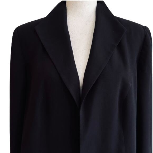 Isabella Blazer Jacket Black Open Front Lined Career Blazer Plus Size 14W - Picture 3 of 12